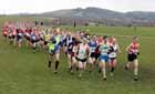 Soon after the start of the males 35 to 64, BMAF Cross Country, Herrington, Sunderland.